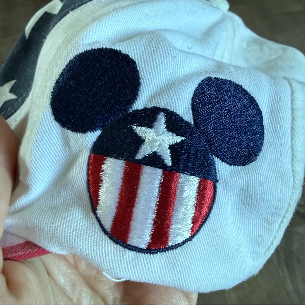 Vintage Goofy's Hat Co Snapback Disney Mickey Flag Stars Stripes Baseball Cap 90 - Picture 5 of 14